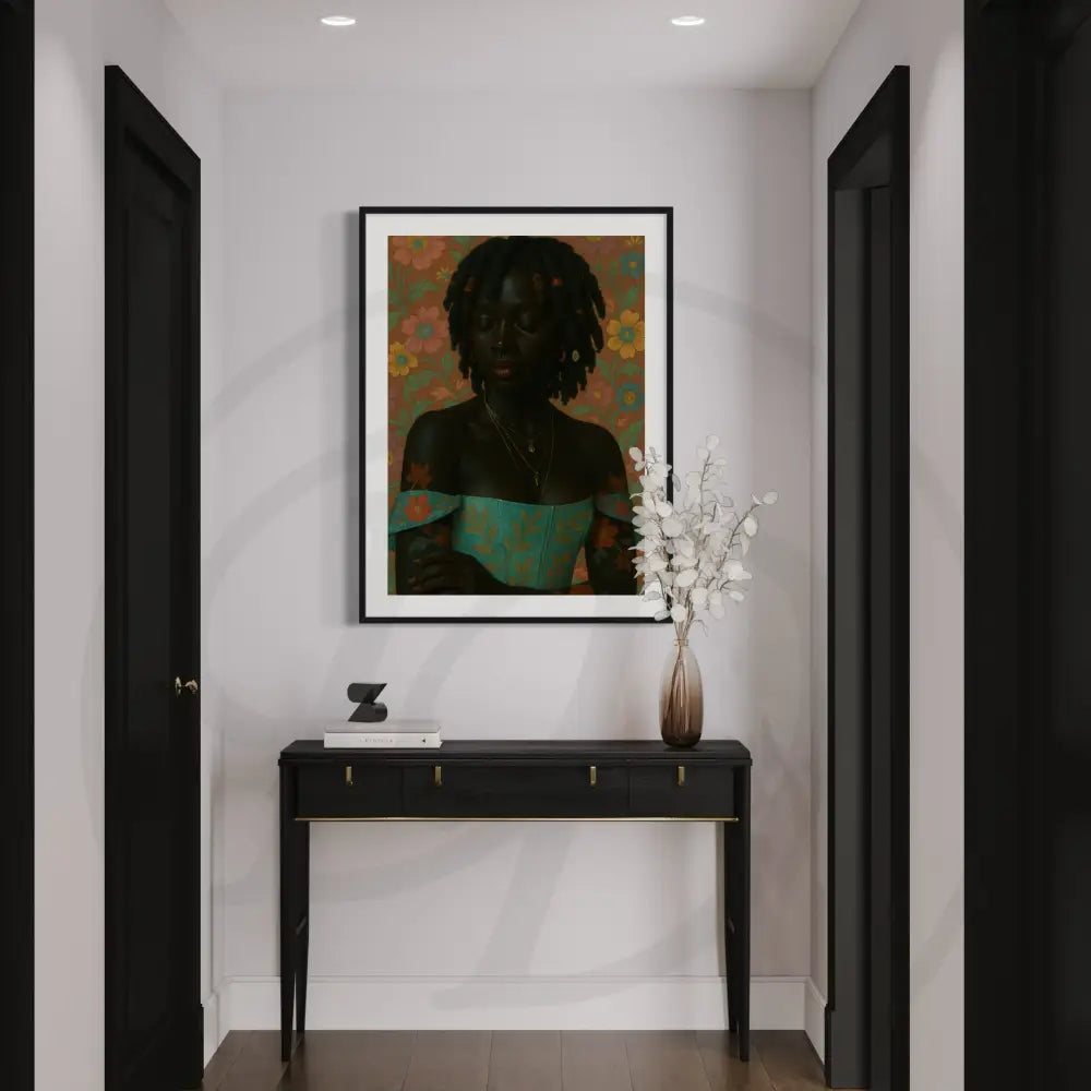 Black woman with locs portrait