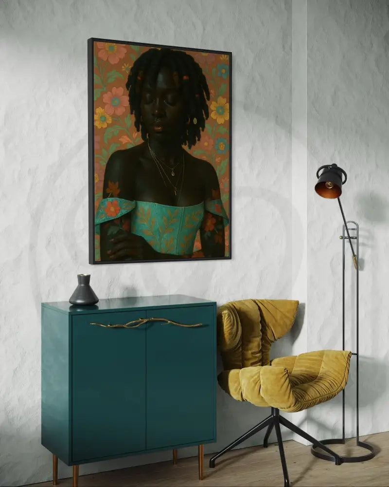 Textured locs digital artwork
