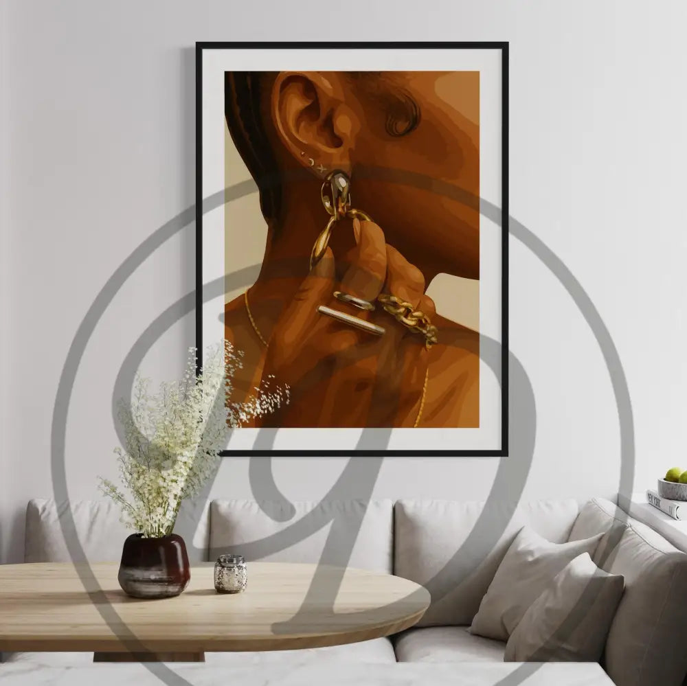 Afrocentric printable collection of feminine details and bold luxury style.