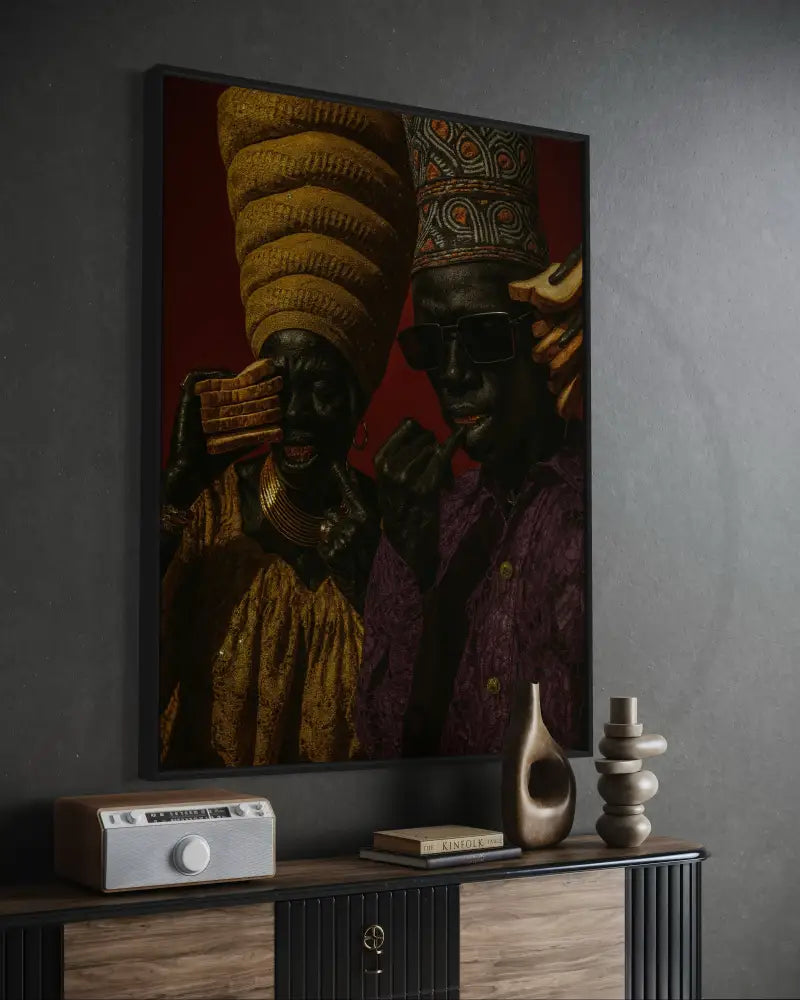 Editorial Afrocentric wall art printable in 5 sizes.
