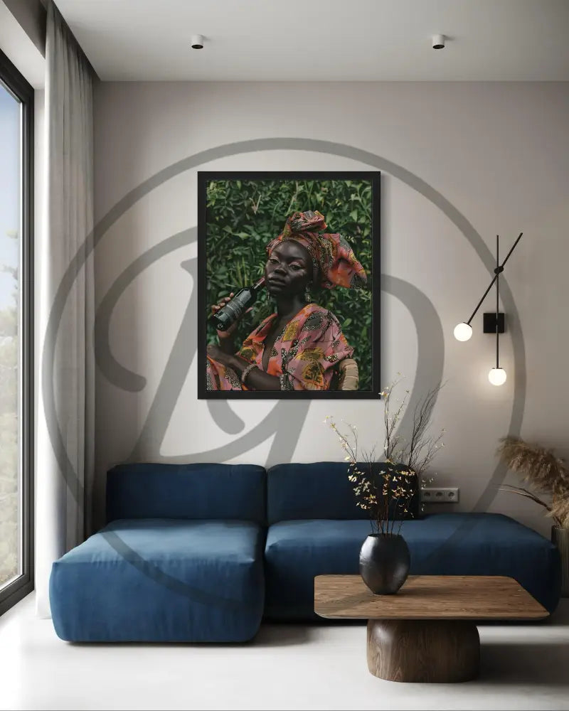 Elegant Afrocentric photography artwork for soulful and stylish interiors.