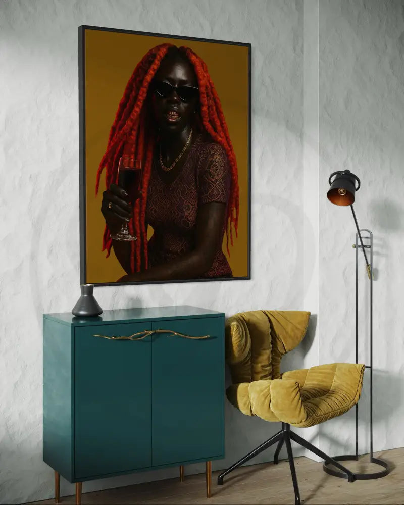 Afrocentric modern cultural artwork download in 5 sizes.