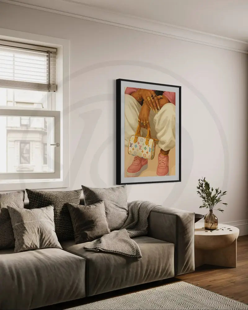 Urban streetwear digital poster for home decor