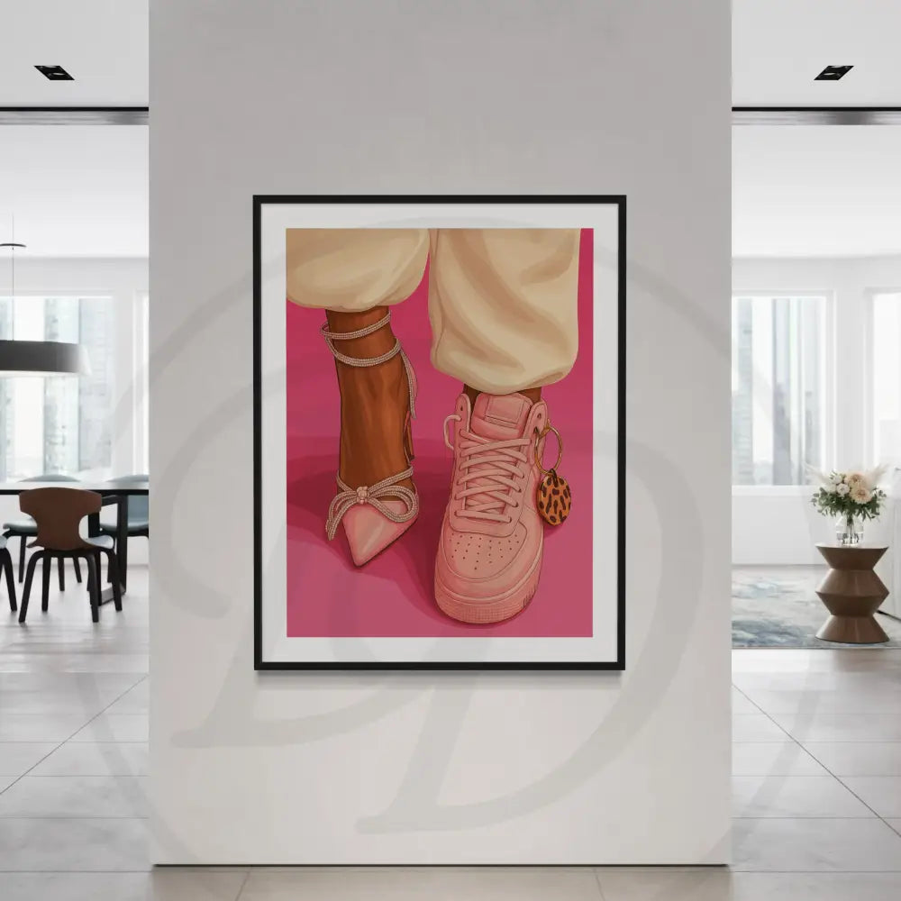 Pink fashion wall poster