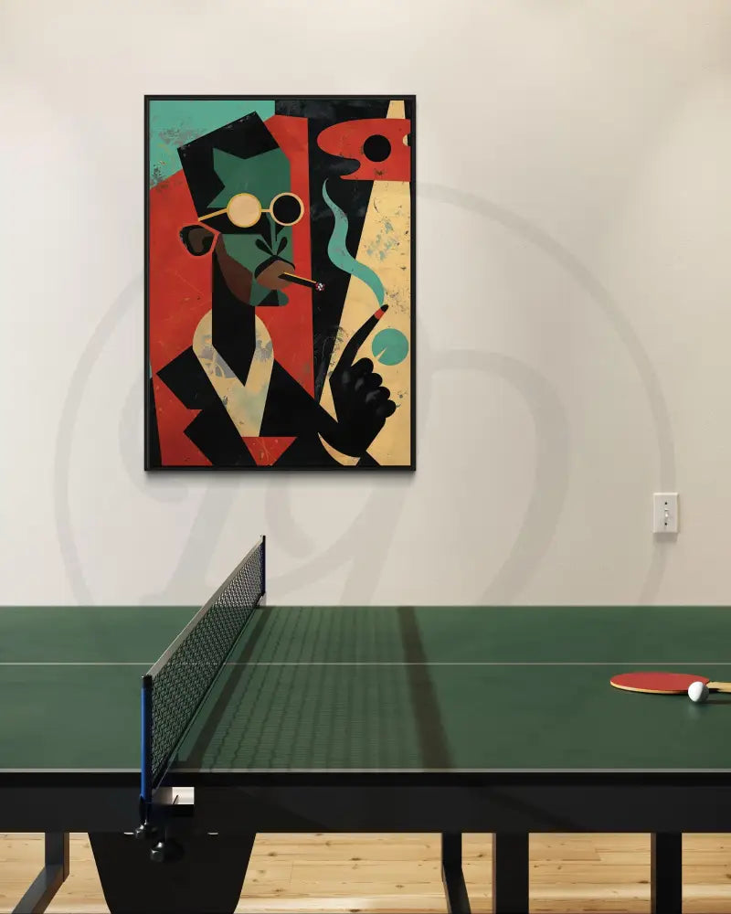 Colorful abstract Black culture artwork