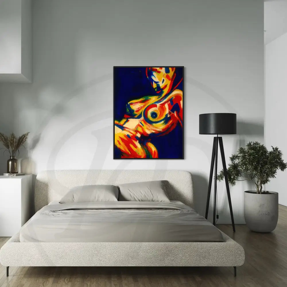 Printable modern abstract figure artwork