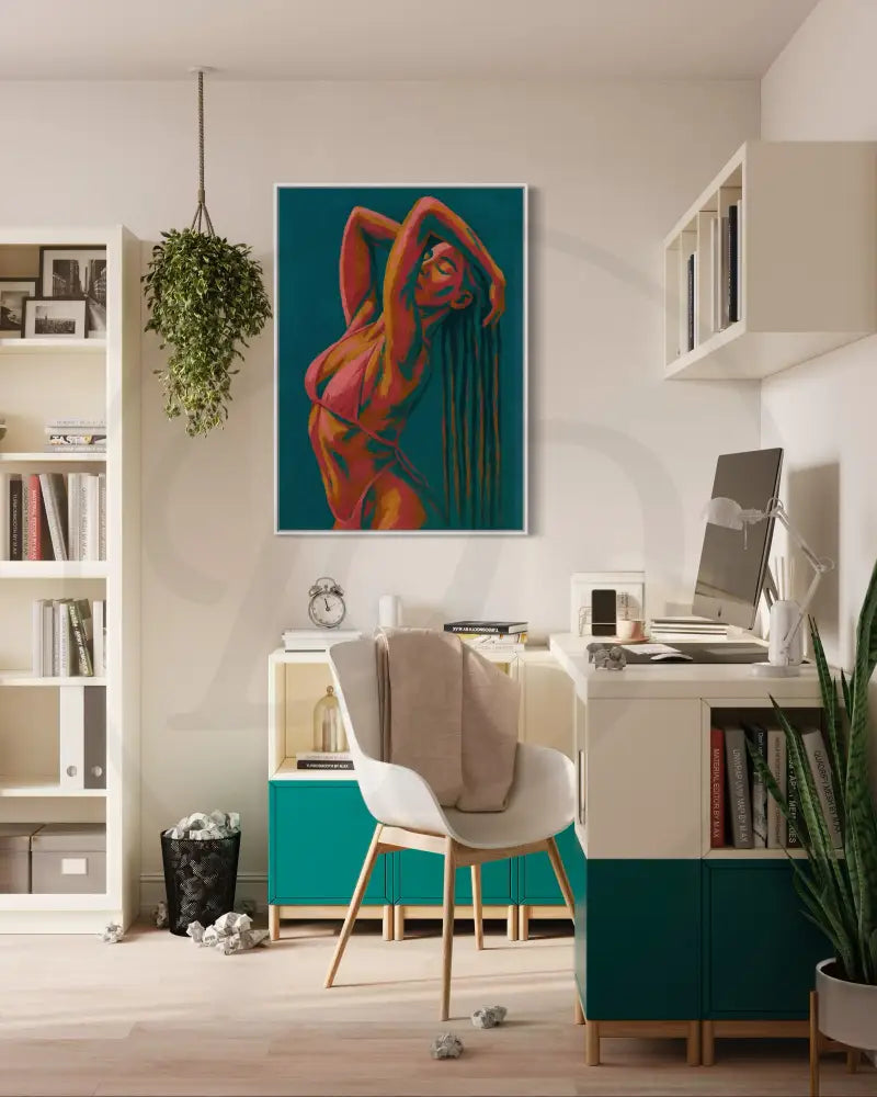 Contemporary abstract figure artwork for modern homes