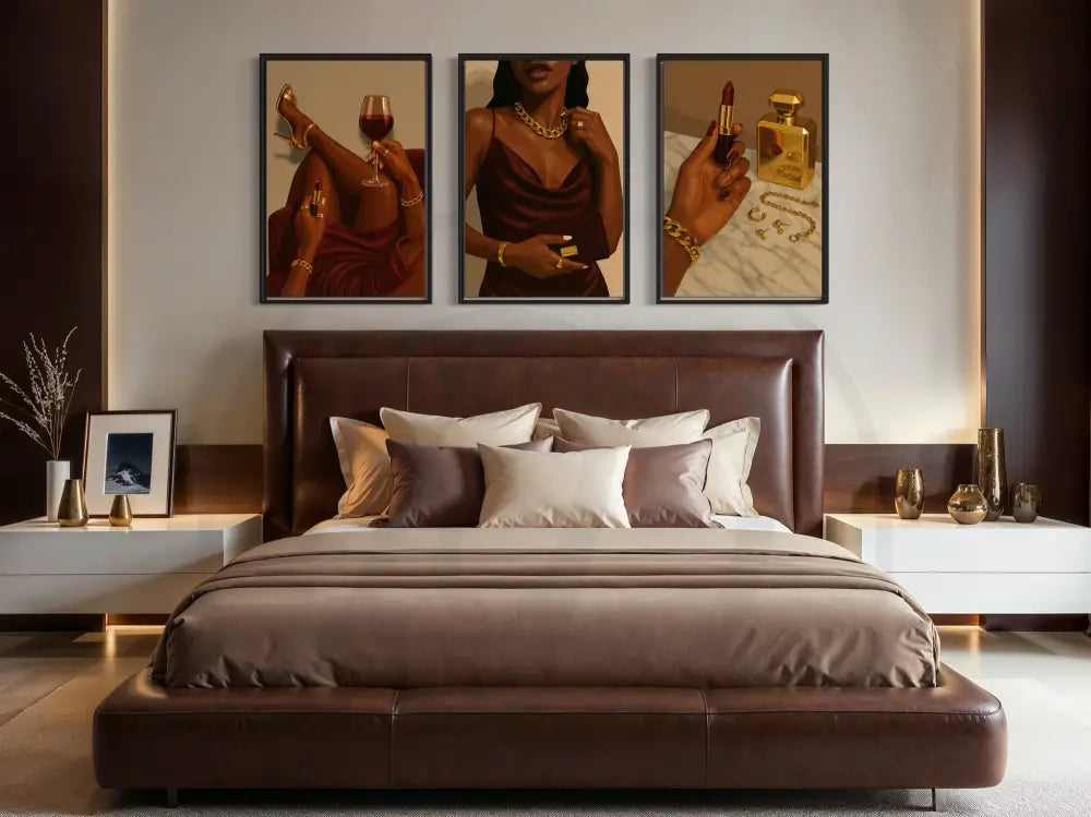 Digital Afro glam decor for bedrooms and beauty corners