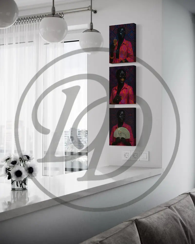 Afro Luxe wall art digital download for sophisticated home design.