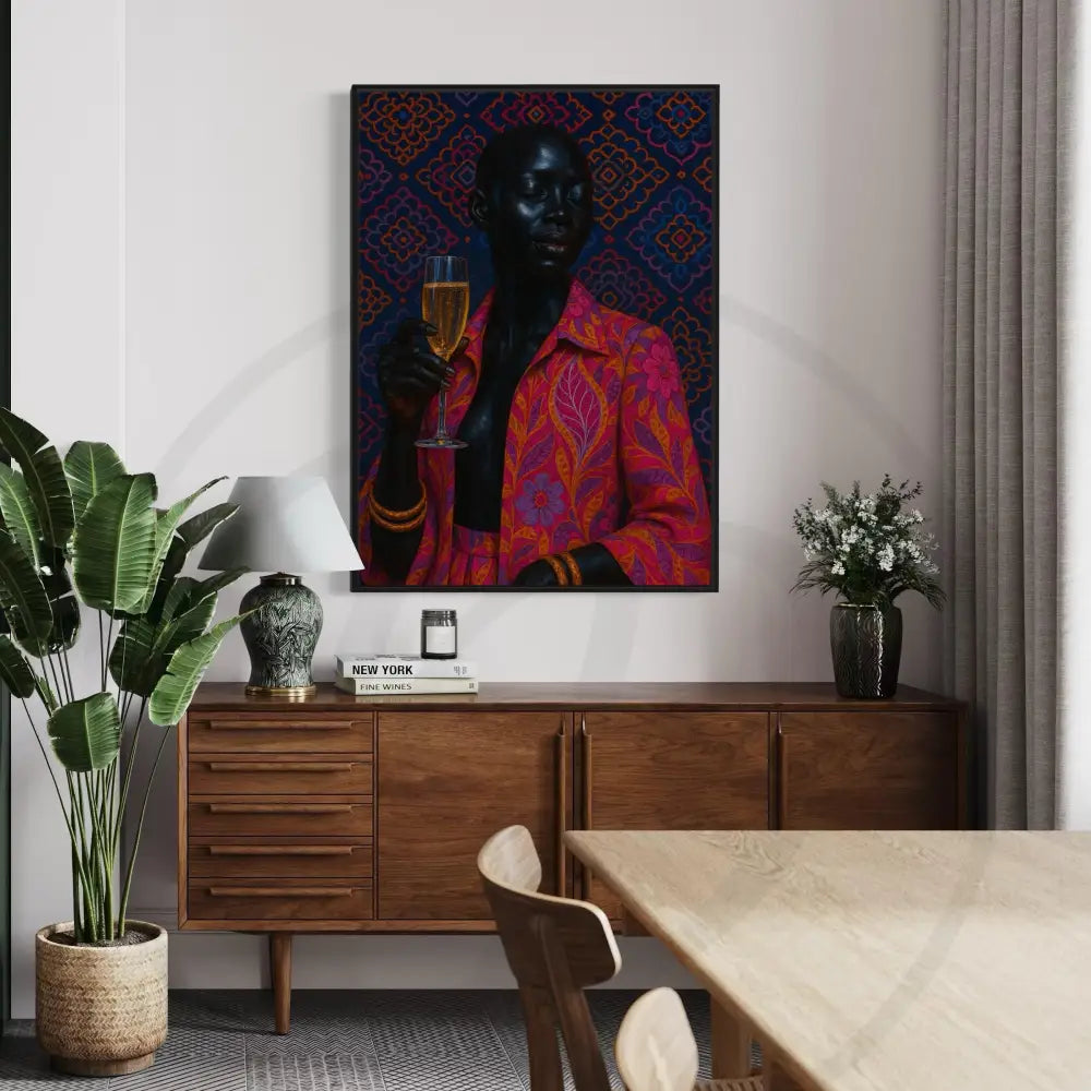 Black culture digital download wall art set for chic interiors.