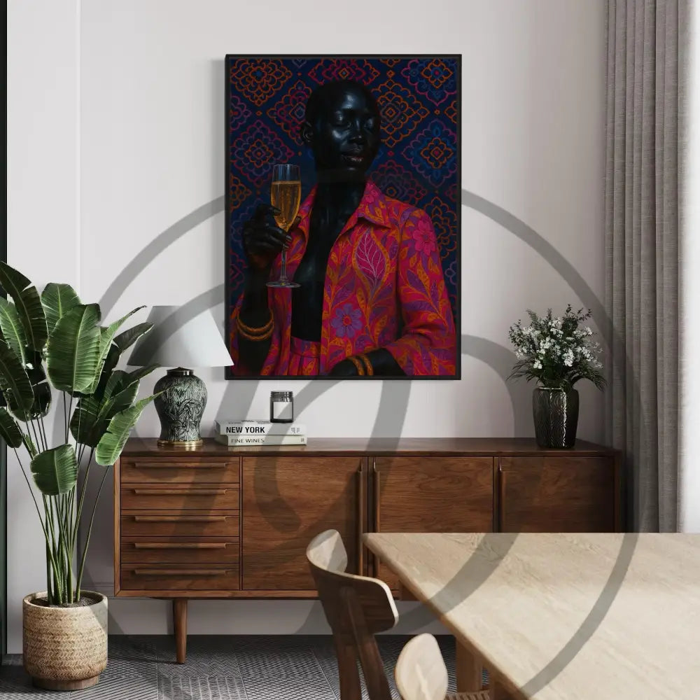 Black culture digital download wall art set for chic interiors.