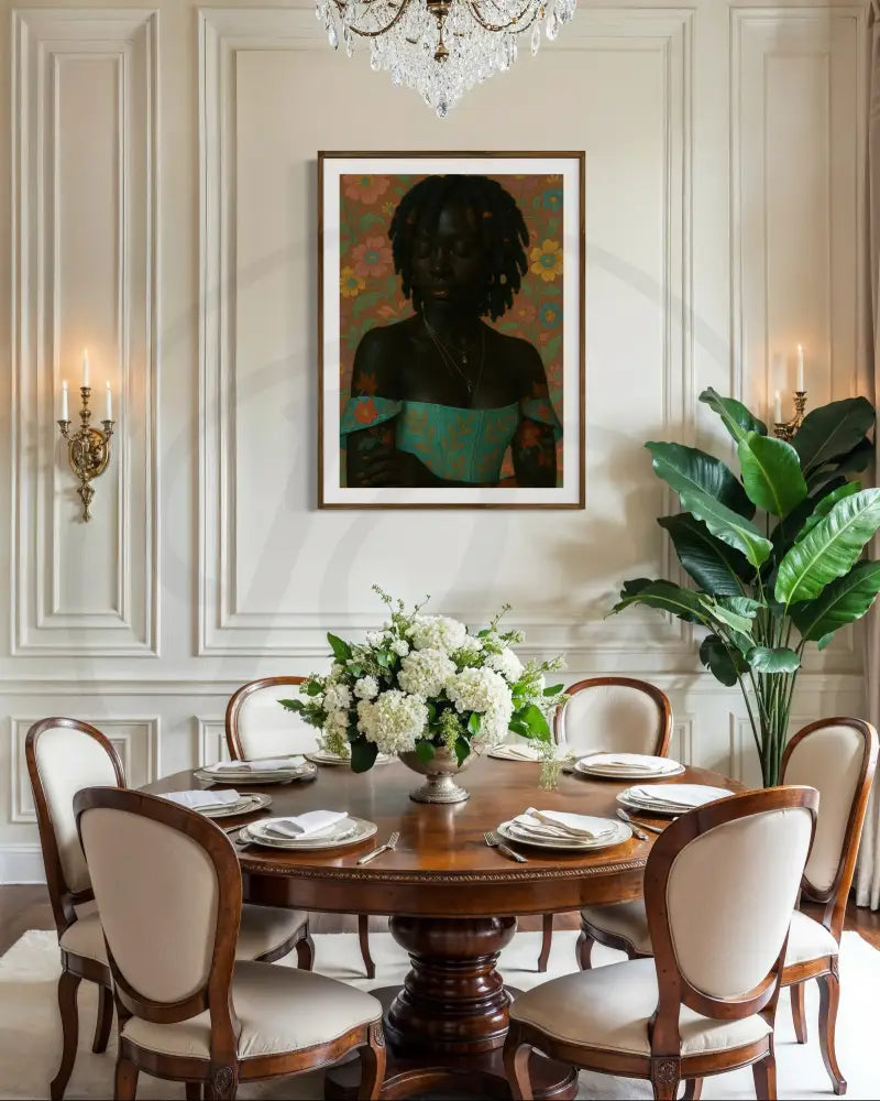 Quiet beauty Black woman art
