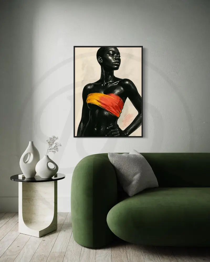 Afrocentric digital wall art for modern spaces