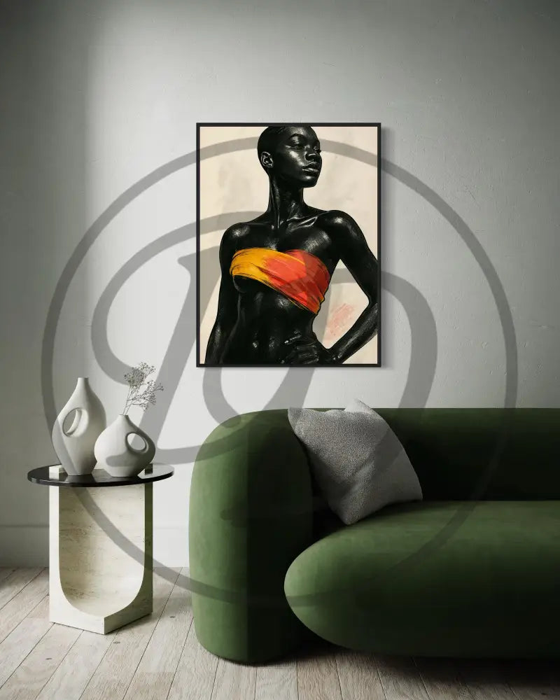 Afrocentric digital wall art for modern spaces