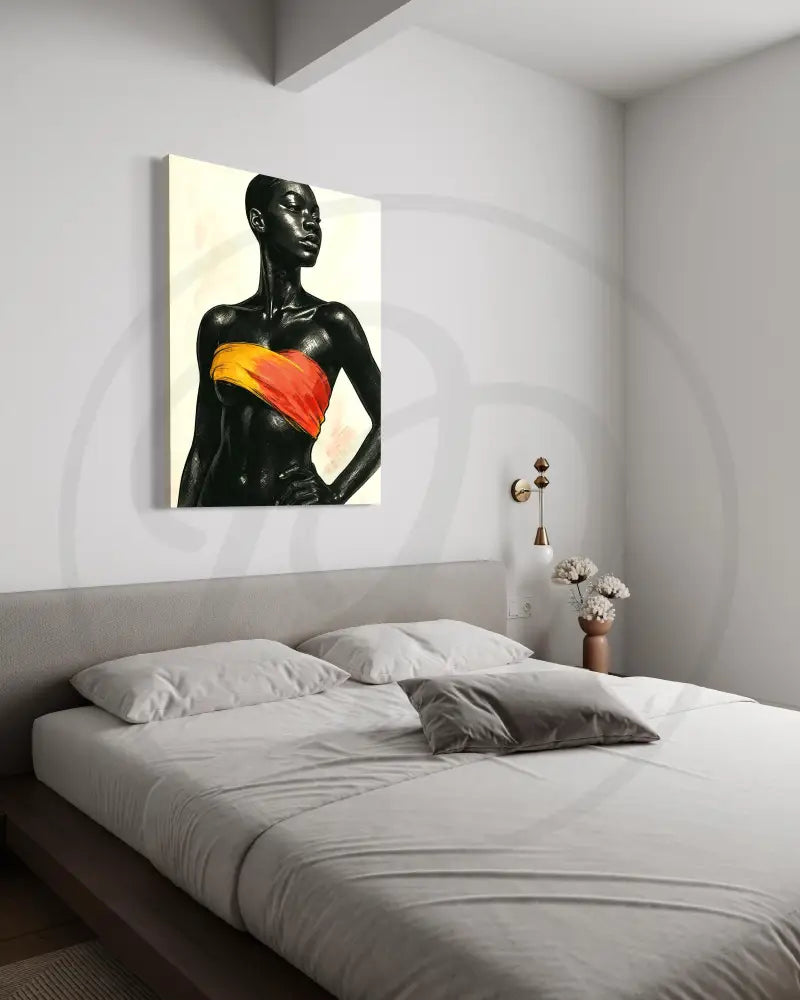 Confident Black woman digital artwork