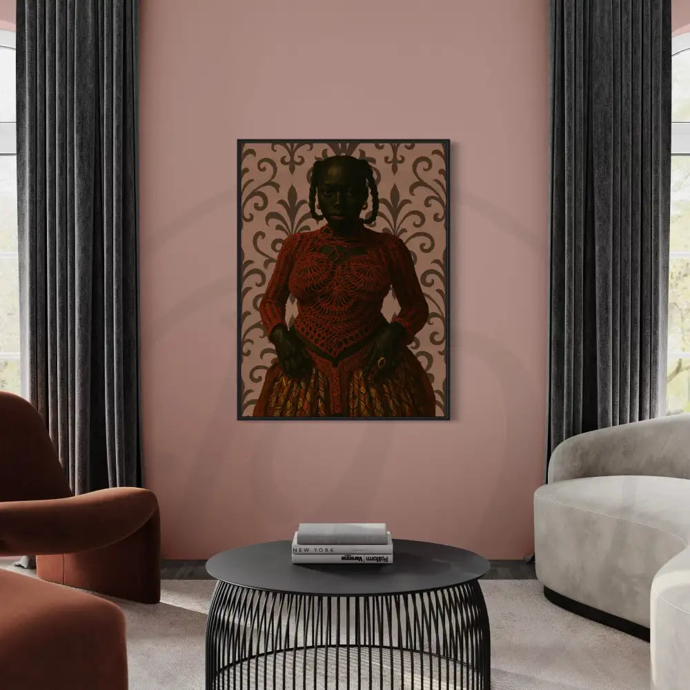 Afrocentric fashion digital print with bold cultural vibes