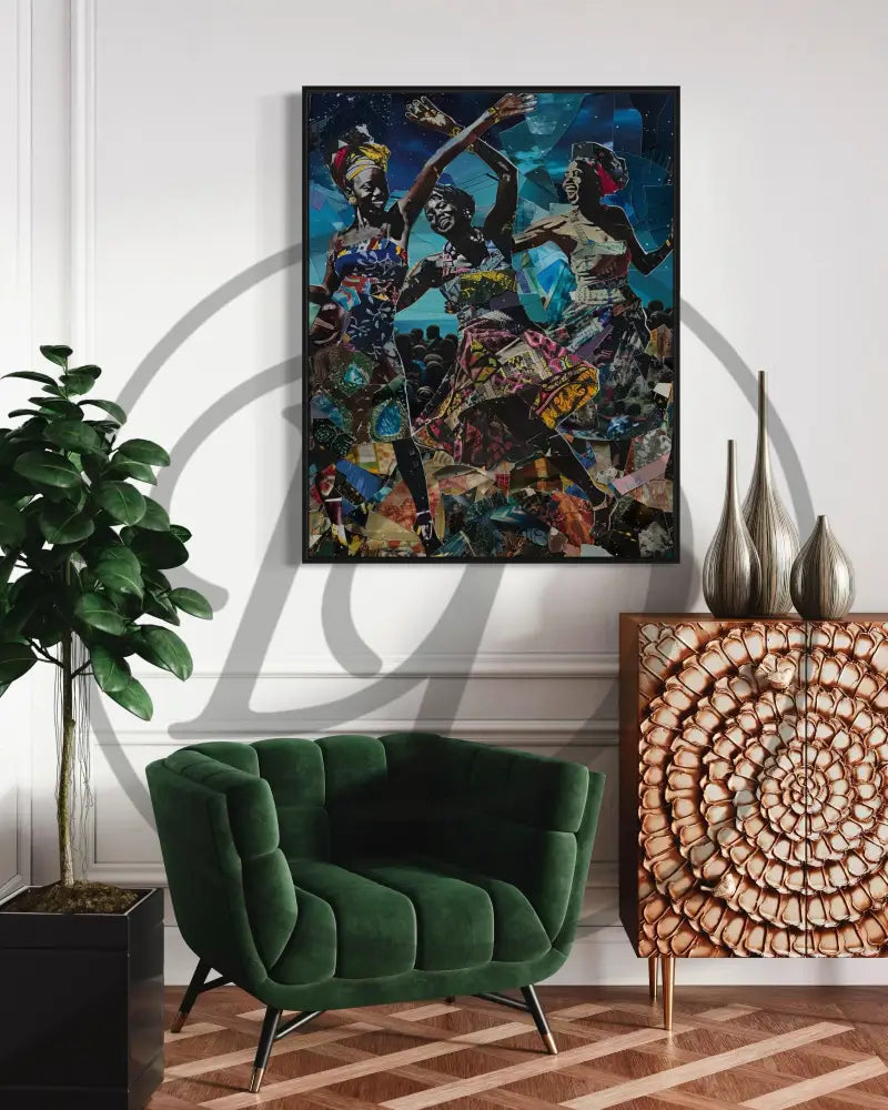 Printable dance celebration artwork celebrating Black culture and joy.