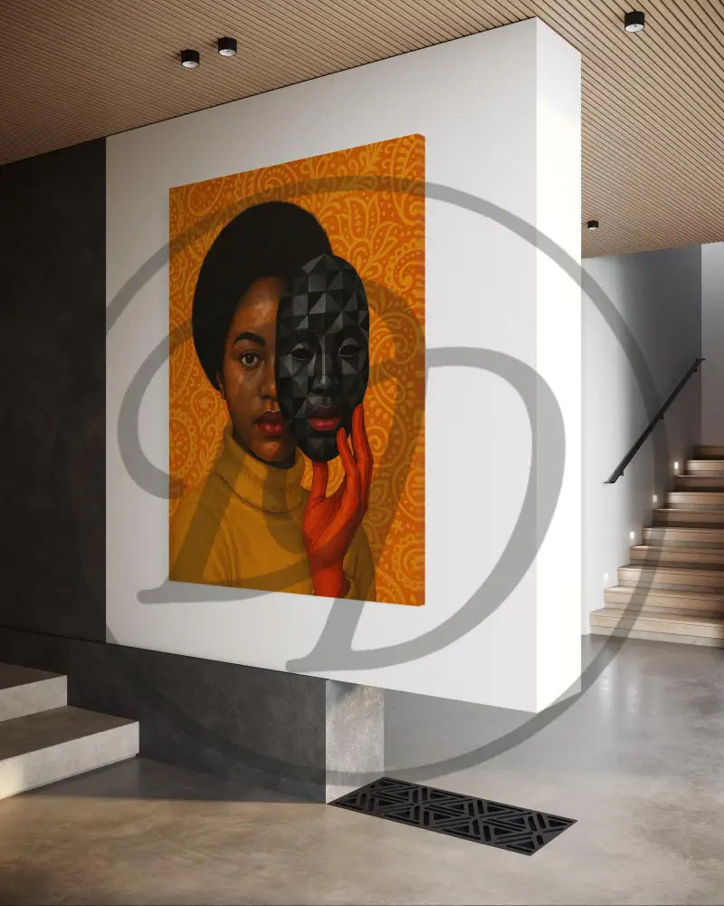High-resolution Afrocentric digital art for urban spaces.