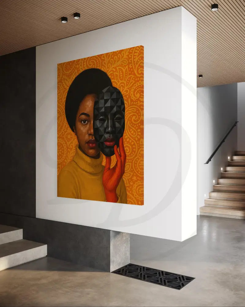 High-resolution Afrocentric digital art for urban spaces.