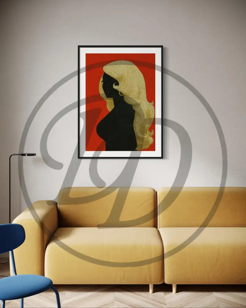 Printable minimalist silhouette art for Afrocentric home décor.
