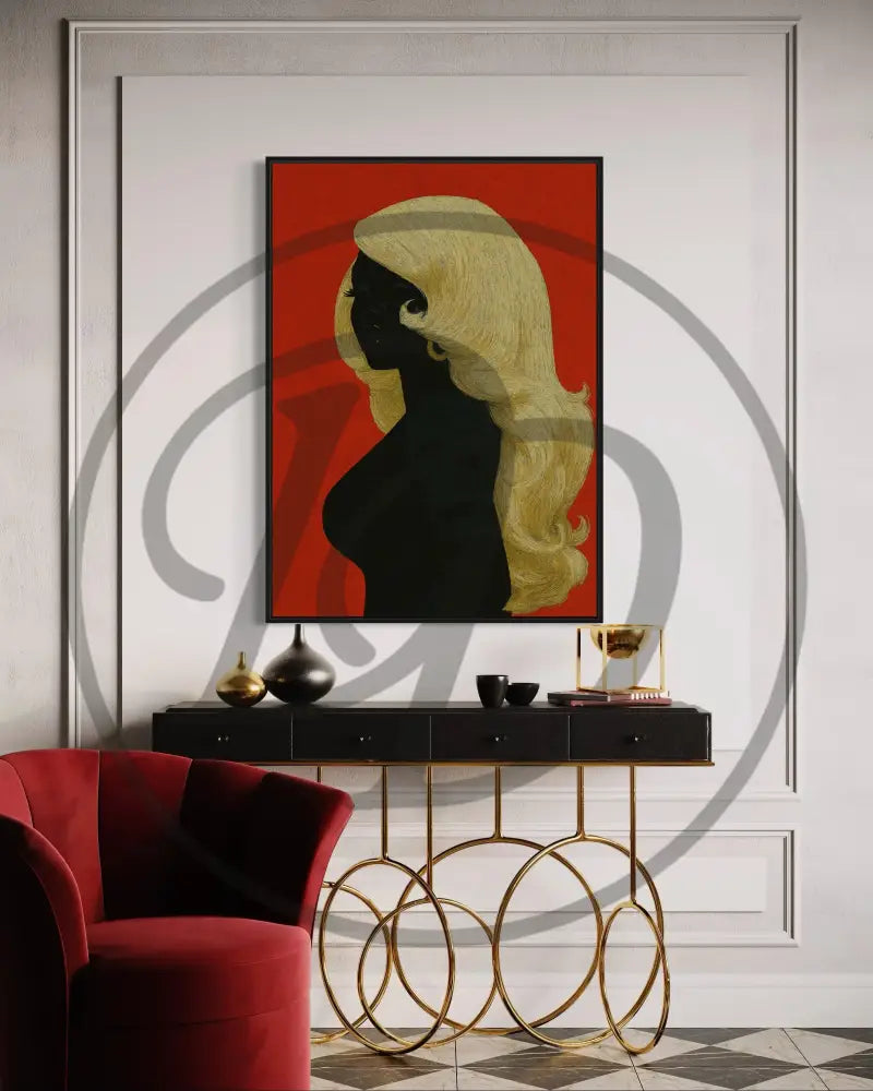 Contemporary Afrocentric artwork for urban and modern spaces.