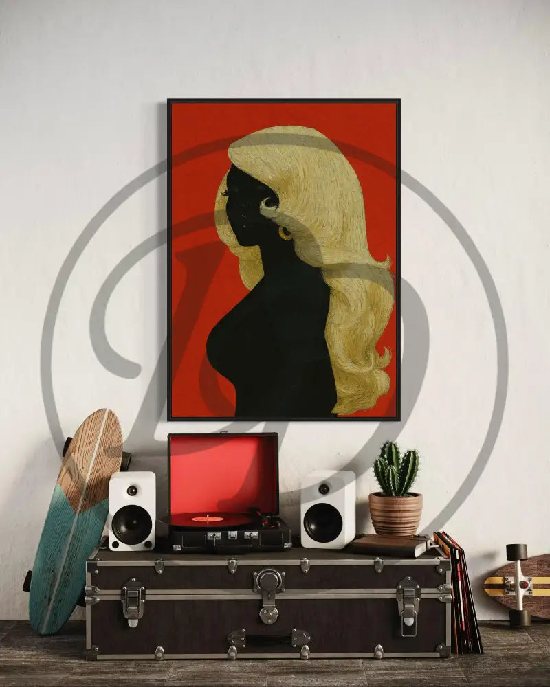Elegant Afrocentric digital download celebrating Black beauty.