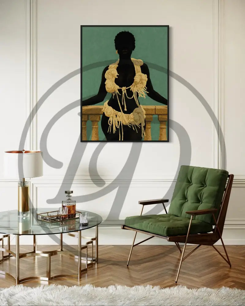 High-resolution Afrocentric digital download for modern and urban spaces.
