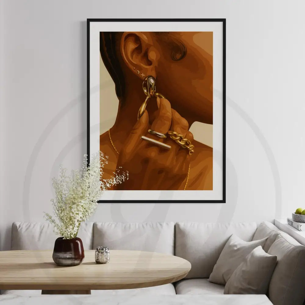 Afrocentric printable collection of feminine details and bold luxury style.
