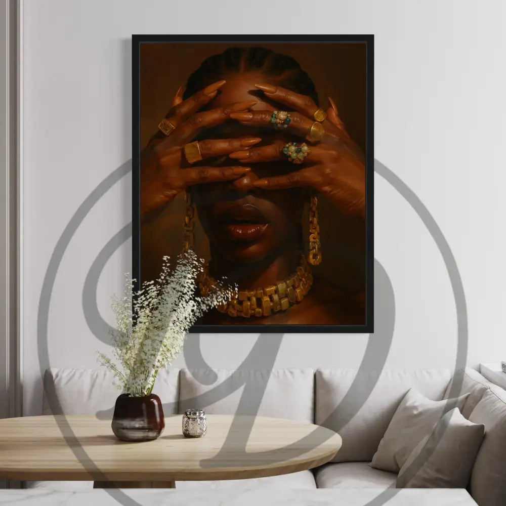 Afrocentric printable collection of a Black woman expressing cultural strength.