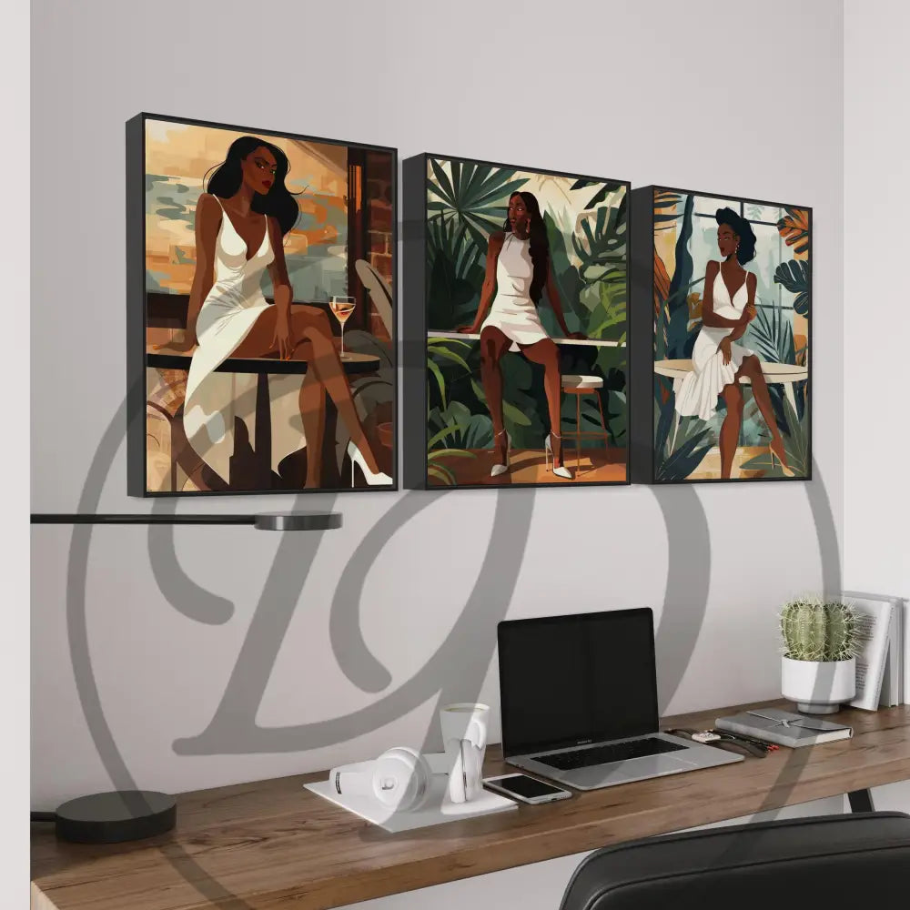 Afrocentric printable collection of Black femininity and sophisticated style.
