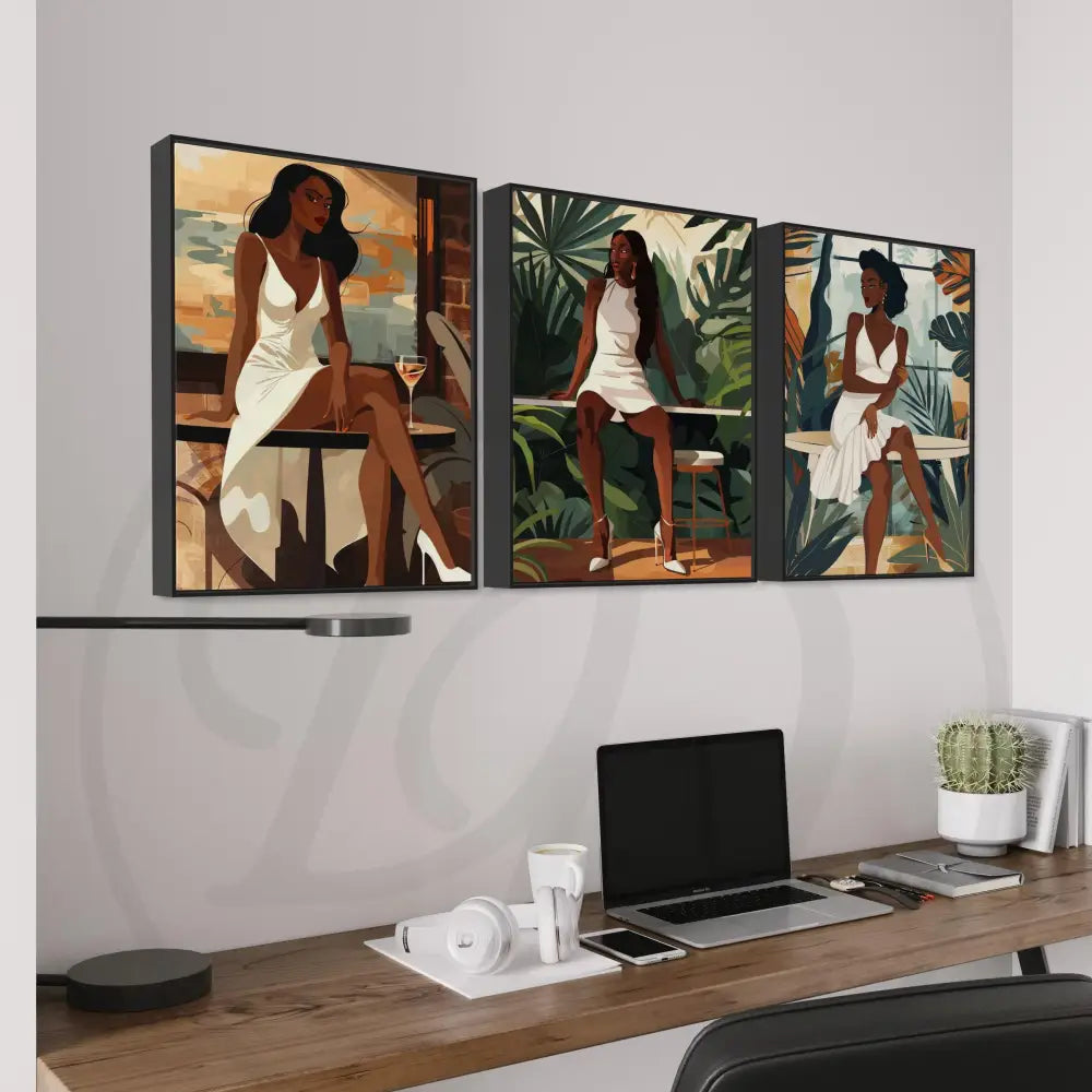 Afrocentric printable collection of Black femininity and sophisticated style.