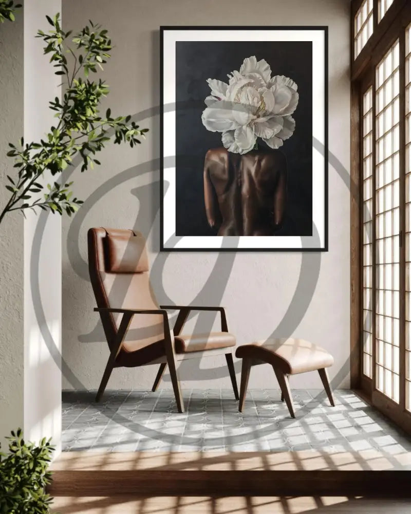 Printable modern Afrocentric art celebrating beauty and nature.