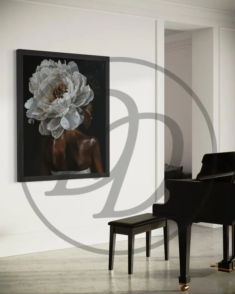 Feminine and powerful Afrocentric portrait artwork