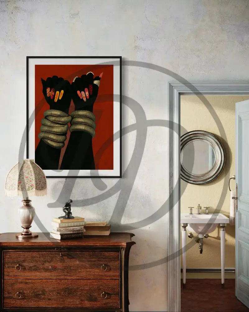 Printable modern art celebrating culture, style, and confidence.