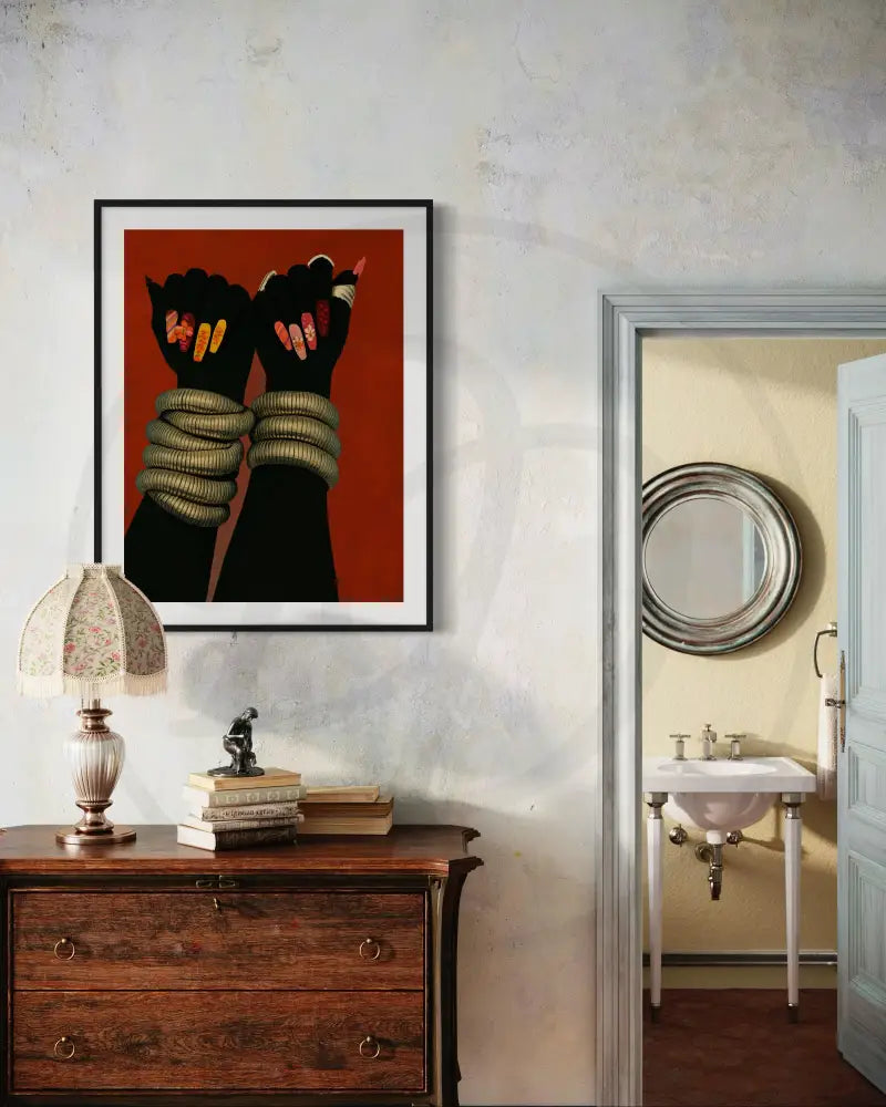 Printable modern art celebrating culture, style, and confidence.