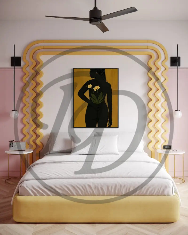 Printable minimalist nude artwork celebrating beauty and intimacy.