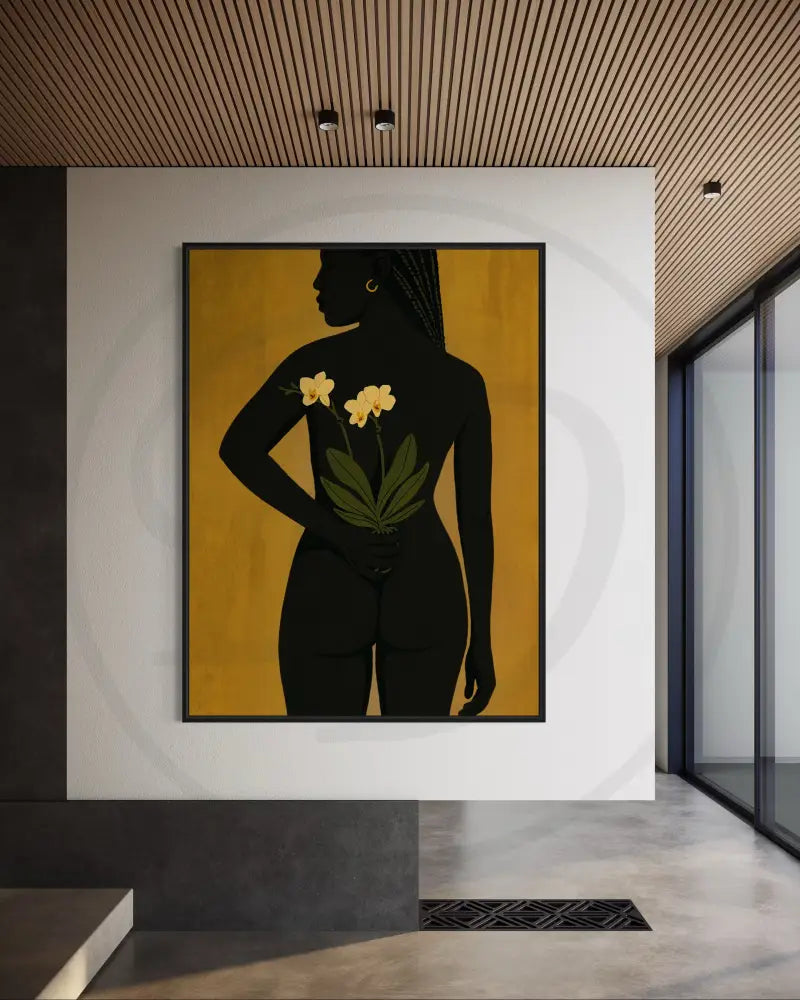 Elegant Afrocentric nude artwork for soulful and contemporary interiors.