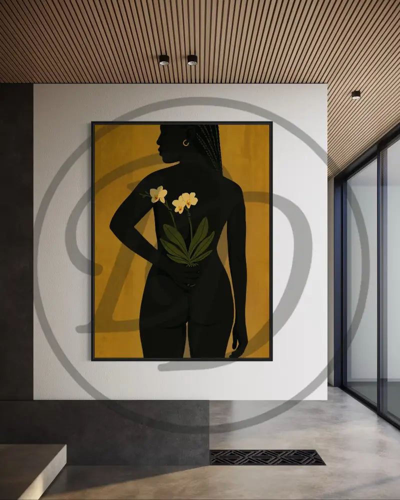 Elegant Afrocentric nude artwork for soulful and contemporary interiors.