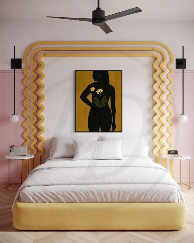 Printable minimalist nude artwork celebrating beauty and intimacy.