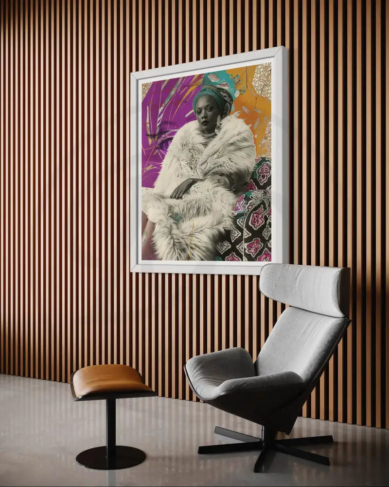 Striking Afrocentric cultural portrait