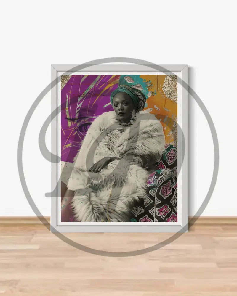 Afrocentric regal Black woman wall art