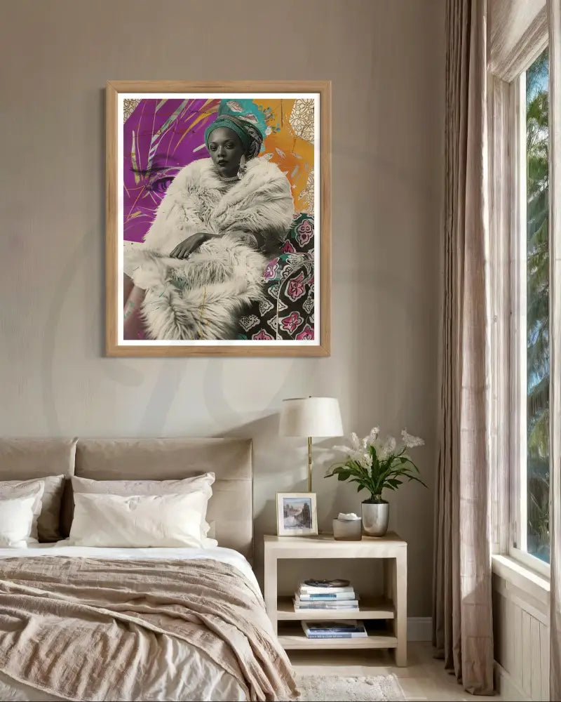 Bold Black woman digital artwork

