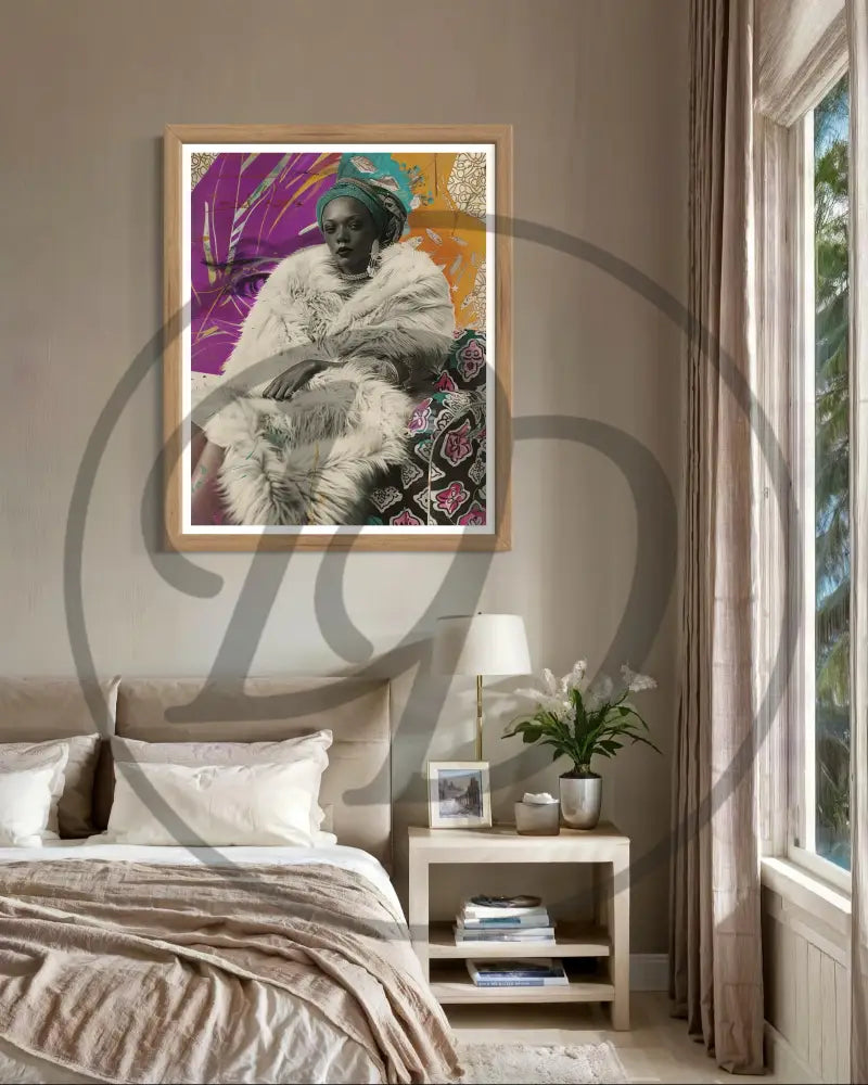 Bold Black woman digital artwork

