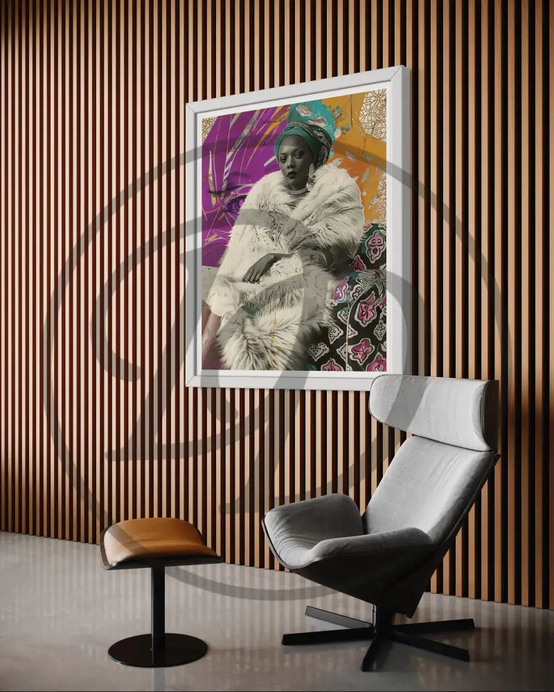 Striking Afrocentric cultural portrait