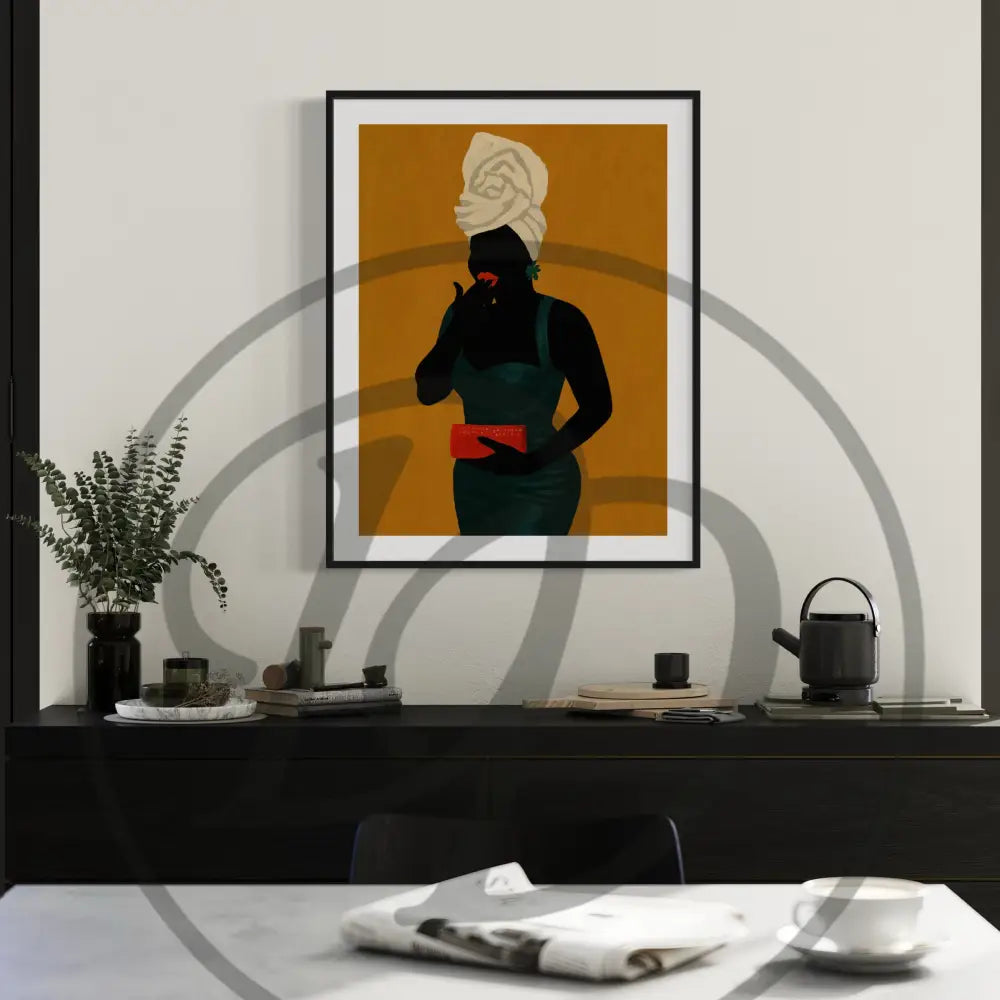 Modern Afrocentric digital wall art for stylish interiors