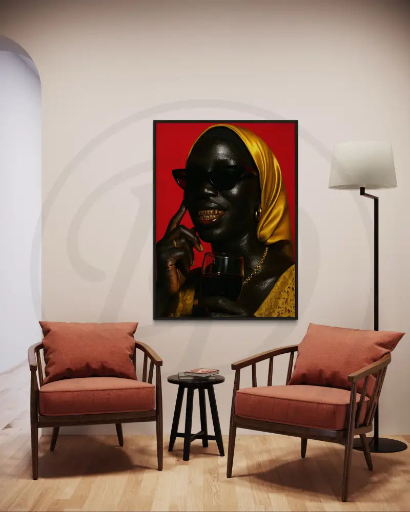 Luxury Afrocentric cultural art download in 5 print sizes.