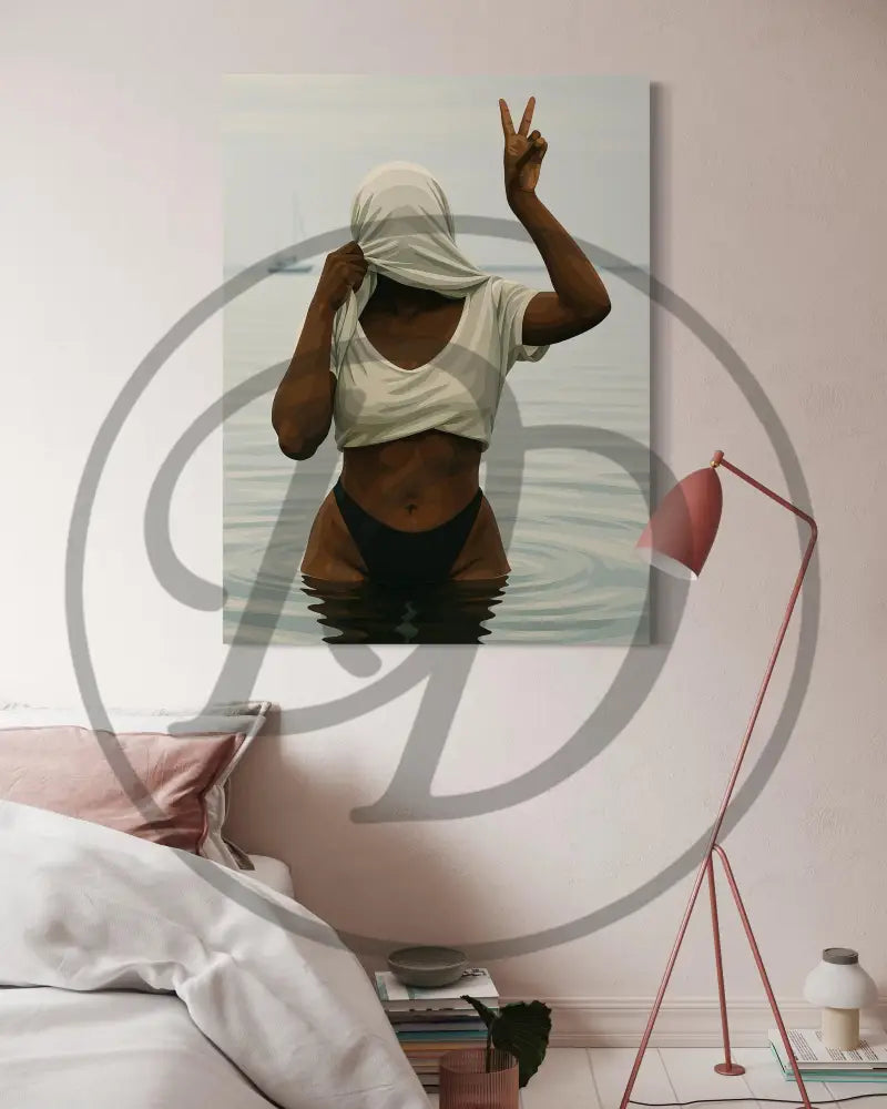 Modern bold Black woman art print