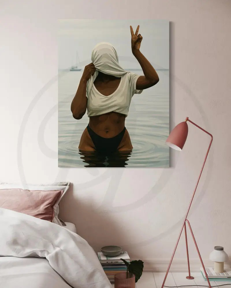 Modern bold Black woman art print