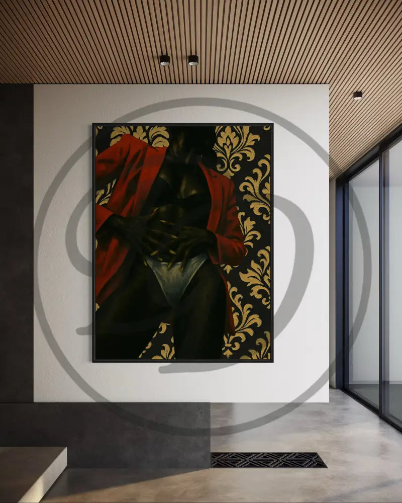 High-resolution faceless woman art in confident, sensual posture.