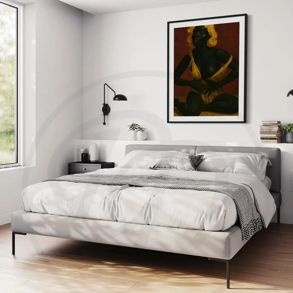 Afrocentric wall print celebrating body positivity and beauty.